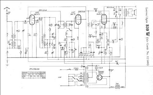 Opta 539W; Loewe-Opta; (ID = 8560) Radio