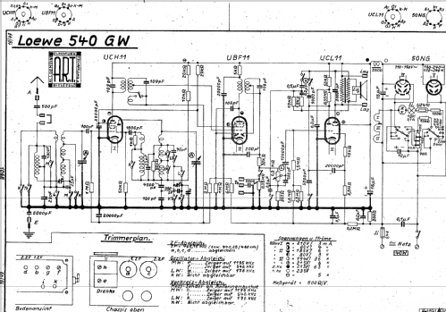 Opta 540GW; Loewe-Opta; (ID = 1088000) Radio