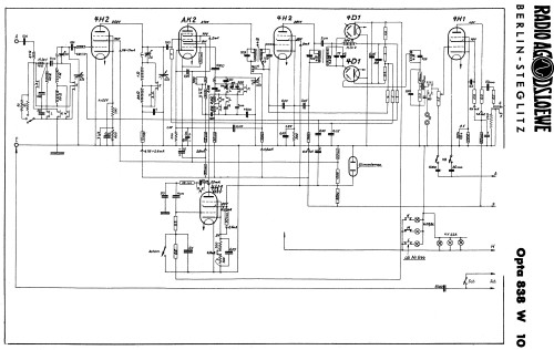 Opta 838W; Loewe-Opta; (ID = 344965) Radio