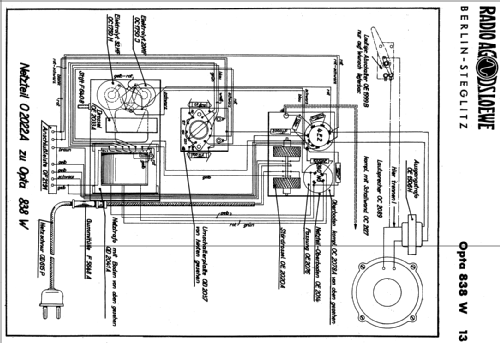 Opta 838W; Loewe-Opta; (ID = 344968) Radio