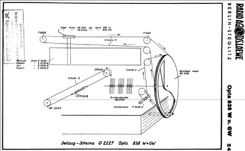 Opta 838W; Loewe-Opta; (ID = 344975) Radio