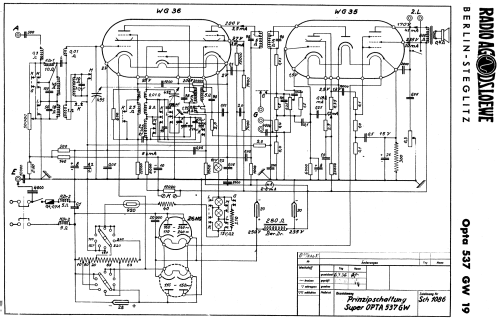 Opta 'Schlittschuh' 537GW; Loewe-Opta; (ID = 843279) Radio