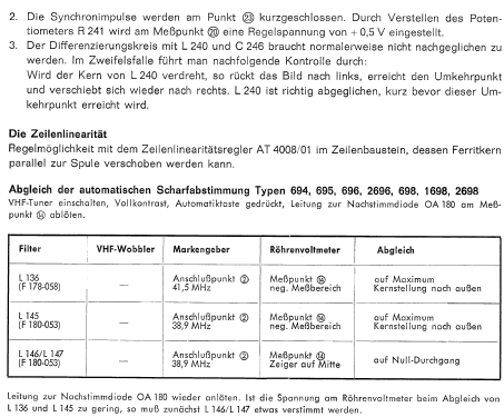 Optalux 695; Loewe-Opta; (ID = 744239) Television