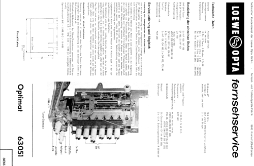 Optimat 63 051; Loewe-Opta; (ID = 624887) Television