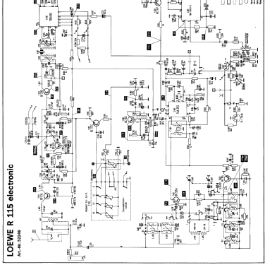 R115 electronic 52246; Loewe-Opta; (ID = 906980) Radio
