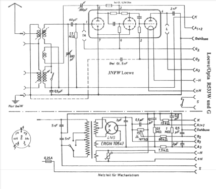 R533W; Loewe-Opta; (ID = 25978) Radio