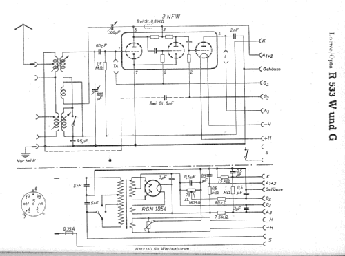 R533W; Loewe-Opta; (ID = 8716) Radio