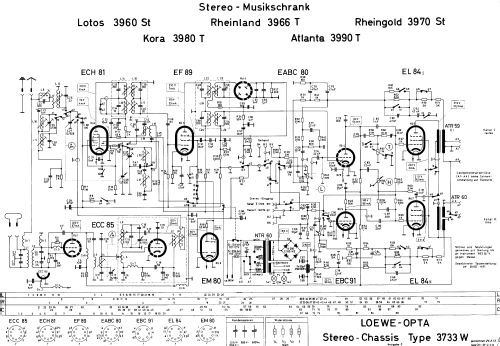 Rheinland 3966T Ch= 3733W; Loewe-Opta; (ID = 40972) Radio