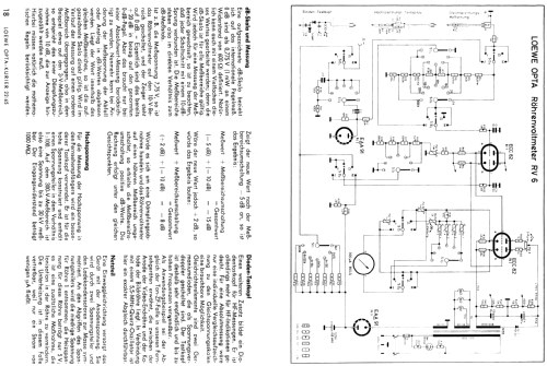 Röhrenvoltmeter RV6; Loewe-Opta; (ID = 1010650) Equipment