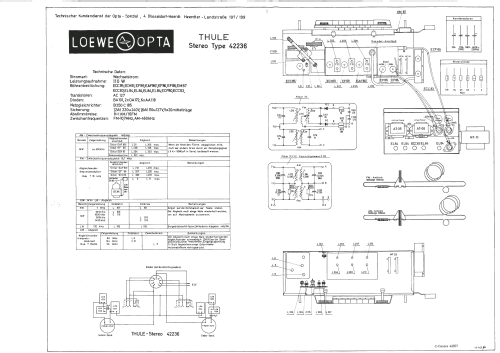Thule-Stereo 42236 Ch= 42837; Loewe-Opta; (ID = 1501828) Radio