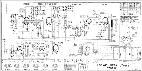 Truxa 1701W; Loewe-Opta; (ID = 1676083) Radio