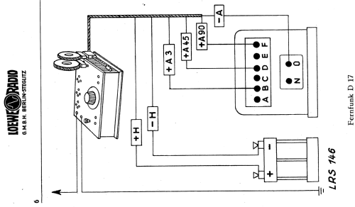 Netzanschlussgerät - Netzanode WF4; Loewe-Opta; (ID = 1343281) Strom-V