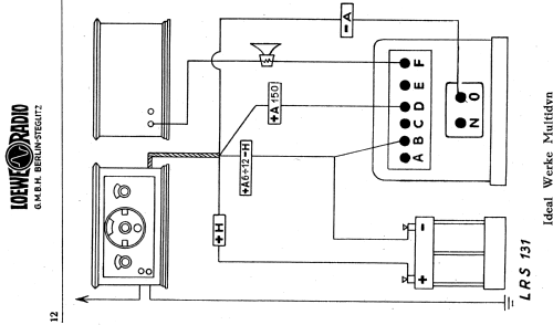 Netzanschlussgerät - Netzanode WF4; Loewe-Opta; (ID = 1343293) Strom-V