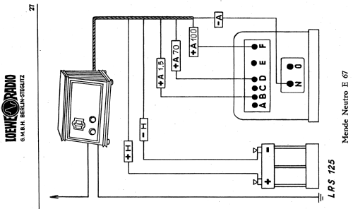 Netzanschlussgerät - Netzanode WF4; Loewe-Opta; (ID = 1343318) Strom-V