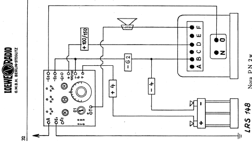 Netzanschlussgerät - Netzanode WF4; Loewe-Opta; (ID = 1343323) Strom-V