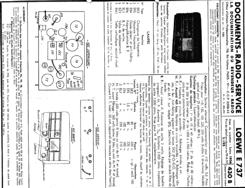 E737; Loewe-Radio; Paris (ID = 234945) Radio