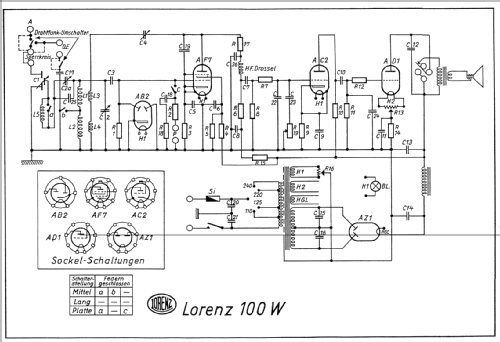 100W; Lorenz; Berlin, (ID = 68547) Radio