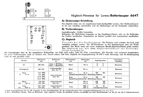 Batterie-Super 6647; Lorenz; Berlin, (ID = 2269974) Radio