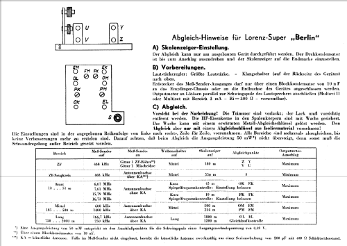 Super Berlin B510GW ; Lorenz; Berlin, (ID = 538936) Radio