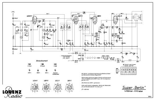 Super Berlin B510GW ; Lorenz; Berlin, (ID = 632491) Radio