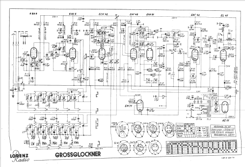 Grossglockner ; Lorenz; Berlin, (ID = 134773) Radio