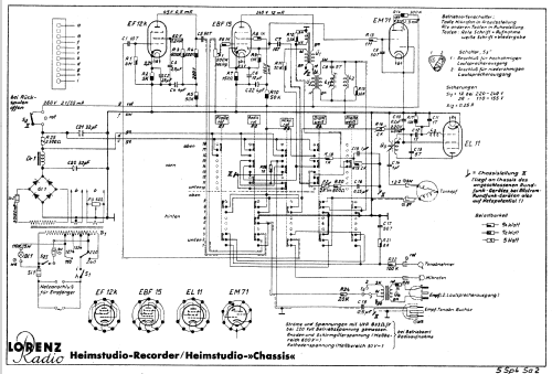 Heimstudio-Chassis ; Lorenz; Berlin, (ID = 536751) Sonido-V