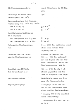 Kurzwellenempfänger E5-30 6P203A9; Lorenz; Berlin, (ID = 3056015) Commercial Re