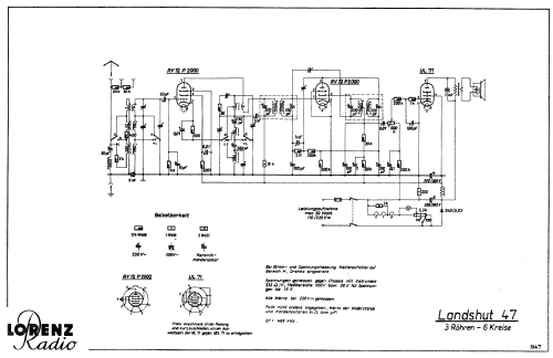 Landshut 47; Lorenz; Berlin, (ID = 539595) Radio