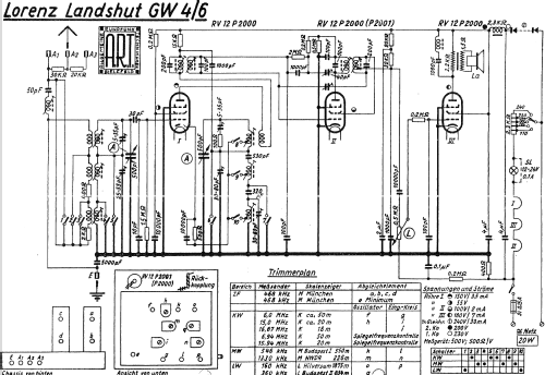 Landshut GW4/6; Lorenz; Berlin, (ID = 1595272) Radio