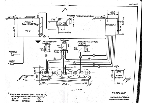 200 W Langwellensender Lo200L35 S 45 244/II; Lorenz; Berlin, (ID = 2984147) Mil Tr