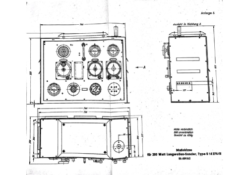 200 W Langwellensender Lo200L35 S 45 244/II; Lorenz; Berlin, (ID = 2984148) Mil Tr