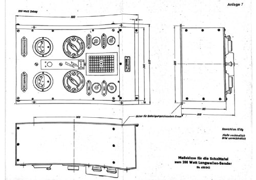 200 W Langwellensender Lo200L35 S 45 244/II; Lorenz; Berlin, (ID = 2984149) Mil Tr