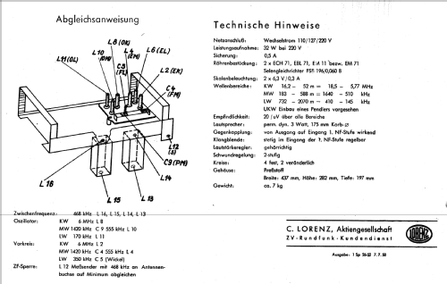 Mosel W; Lorenz; Berlin, (ID = 20325) Radio