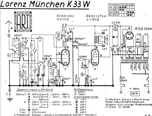 München K33W Sp; Lorenz; Berlin, (ID = 1583131) Radio