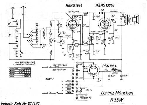 München K33W Sp; Lorenz; Berlin, (ID = 239991) Radio