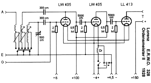 Ordensmeister 2 ERWO328; Lorenz; Berlin, (ID = 675624) Radio