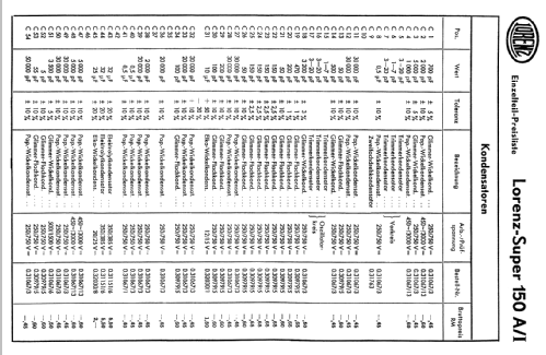 Super 150A/II; Lorenz; Berlin, (ID = 68906) Radio
