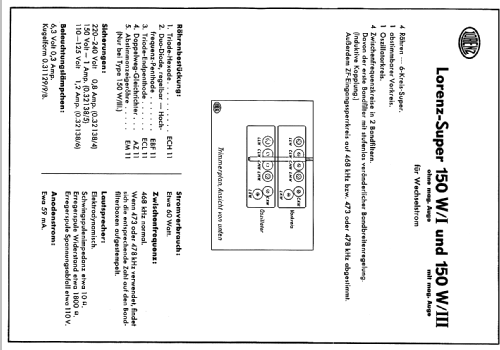 Super 150W/III; Lorenz; Berlin, (ID = 68922) Radio