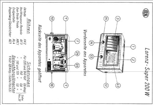 Super 200W; Lorenz; Berlin, (ID = 68331) Radio