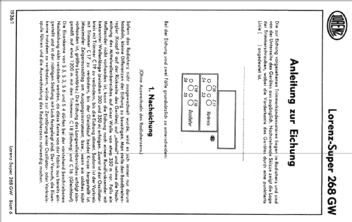 Super 268GW; Lorenz; Berlin, (ID = 106488) Radio