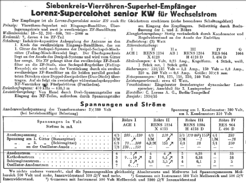 Supercelohet senior KW; Lorenz; Berlin, (ID = 14630) Radio