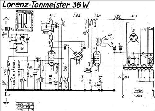 Tonmeister 36W; Lorenz; Berlin, (ID = 1592415) Radio