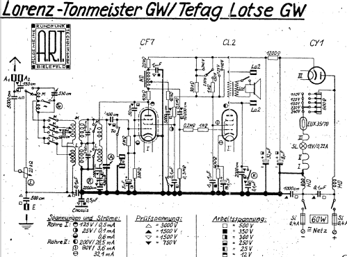 Tonmeister GW; Lorenz; Berlin, (ID = 1592396) Radio