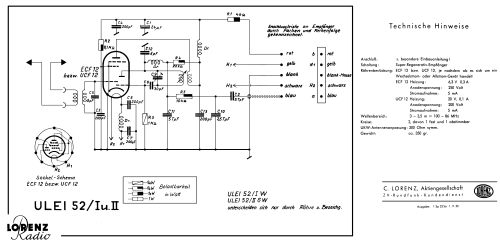 ULEI 52/II 'W'; Lorenz; Berlin, (ID = 1093346) Adapteur