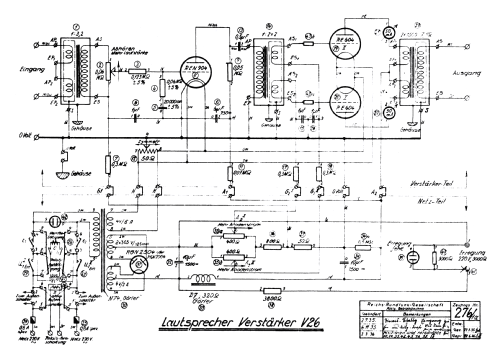 V 26; Lorenz; Berlin, (ID = 2694876) Ampl/Mixer