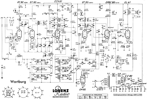 Wartburg ; Lorenz; Berlin, (ID = 620516) Radio