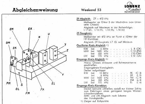 Weekend 53; Lorenz; Berlin, (ID = 619651) Radio