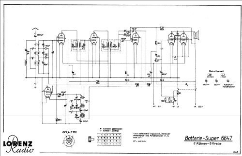 Zwergsuper II 6647GW; Lorenz; Berlin, (ID = 539487) Radio