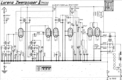 Zwergsuper II 6647GW; Lorenz; Berlin, (ID = 1595253) Radio