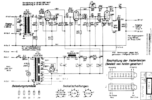 Studioverstärker V243; Lorenz i.V. Leipzig (ID = 2356487) Ampl/Mixer